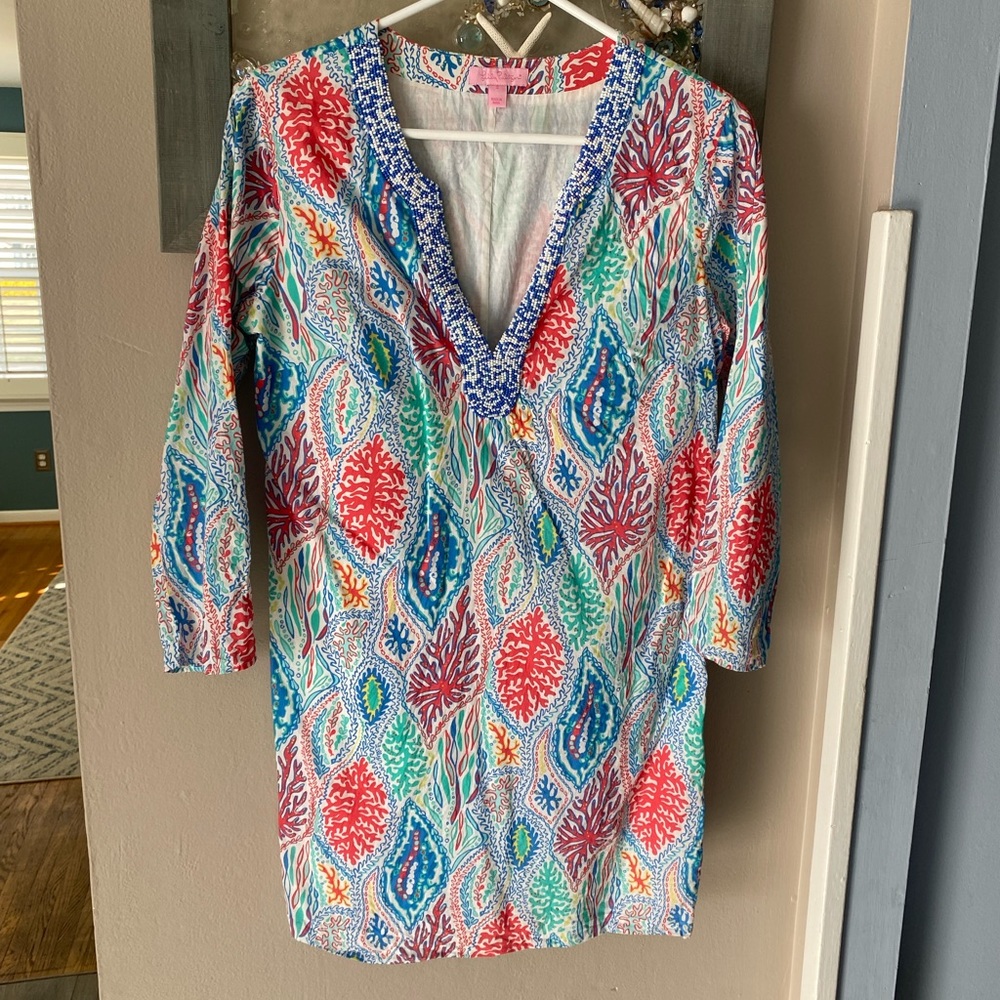 Lilly Pulitzer beaded tunic dress
